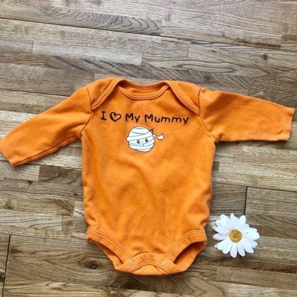 Halloween One piece "I Love My‎ Mummy" SZ 0-3 Mos